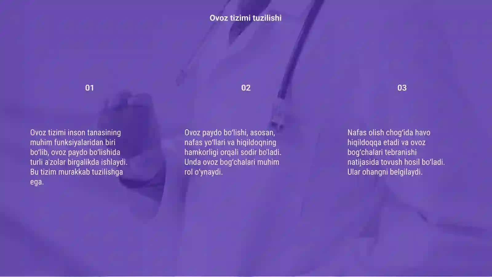 Ovoz tizimi tuzilishi 3
