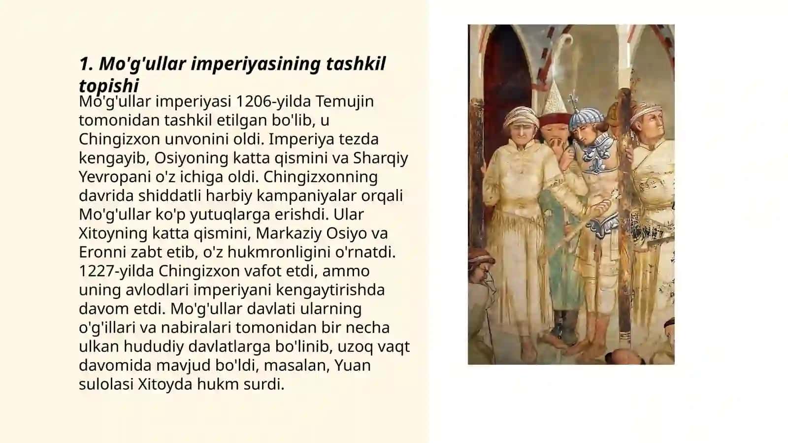 Mo'g'ul(Chig’atoy )ulusi davrida O'rta Osiyo tarixiy geografiyasi 3