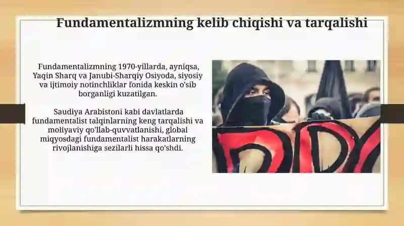 Bag'rikenglik, ekstremizm, fanatizm, fundamentalizm va terrorizmga qarshi kurash 3