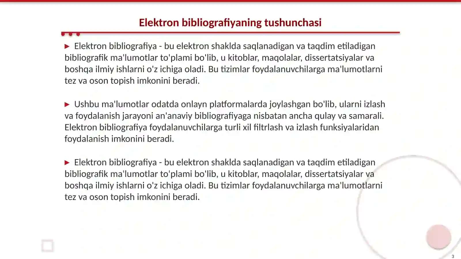 Elektron bibliografiya va uning xususiyatlari 3