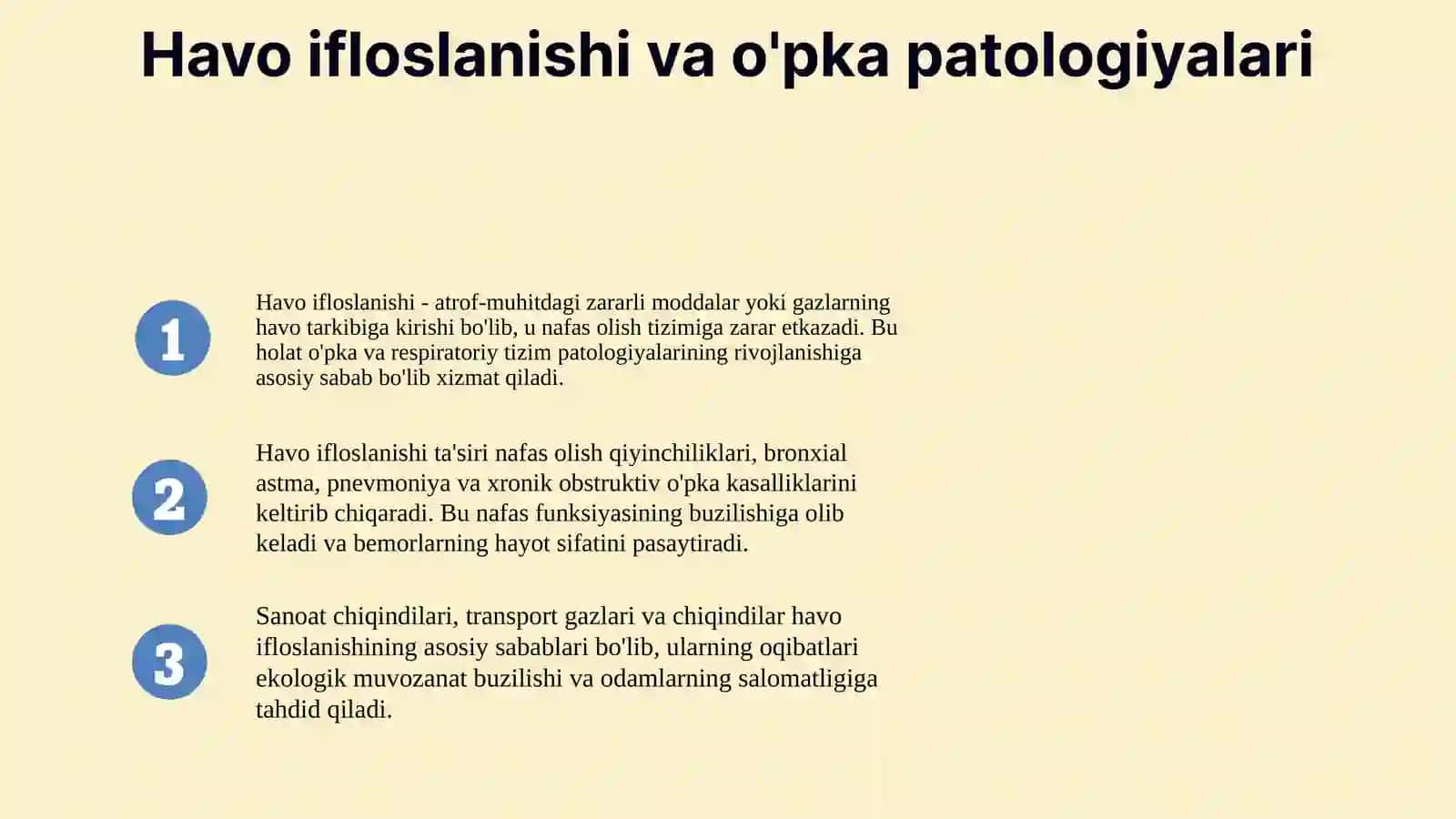 havo iflaslanishining opka patalogiyasidagi ahamyati 3