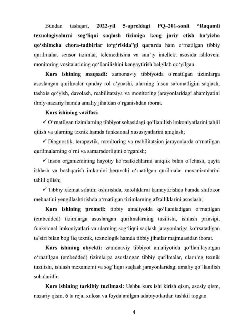 TIBBIYOT SOHASIDA O‘RNATILGAN QURILMALAR VA ULARNING AHAMIYATI 3