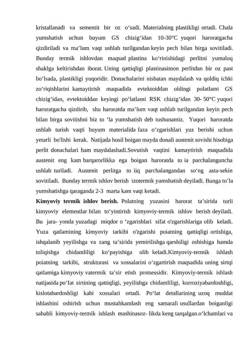 Metallga ishlov berish texnologiyasi 3