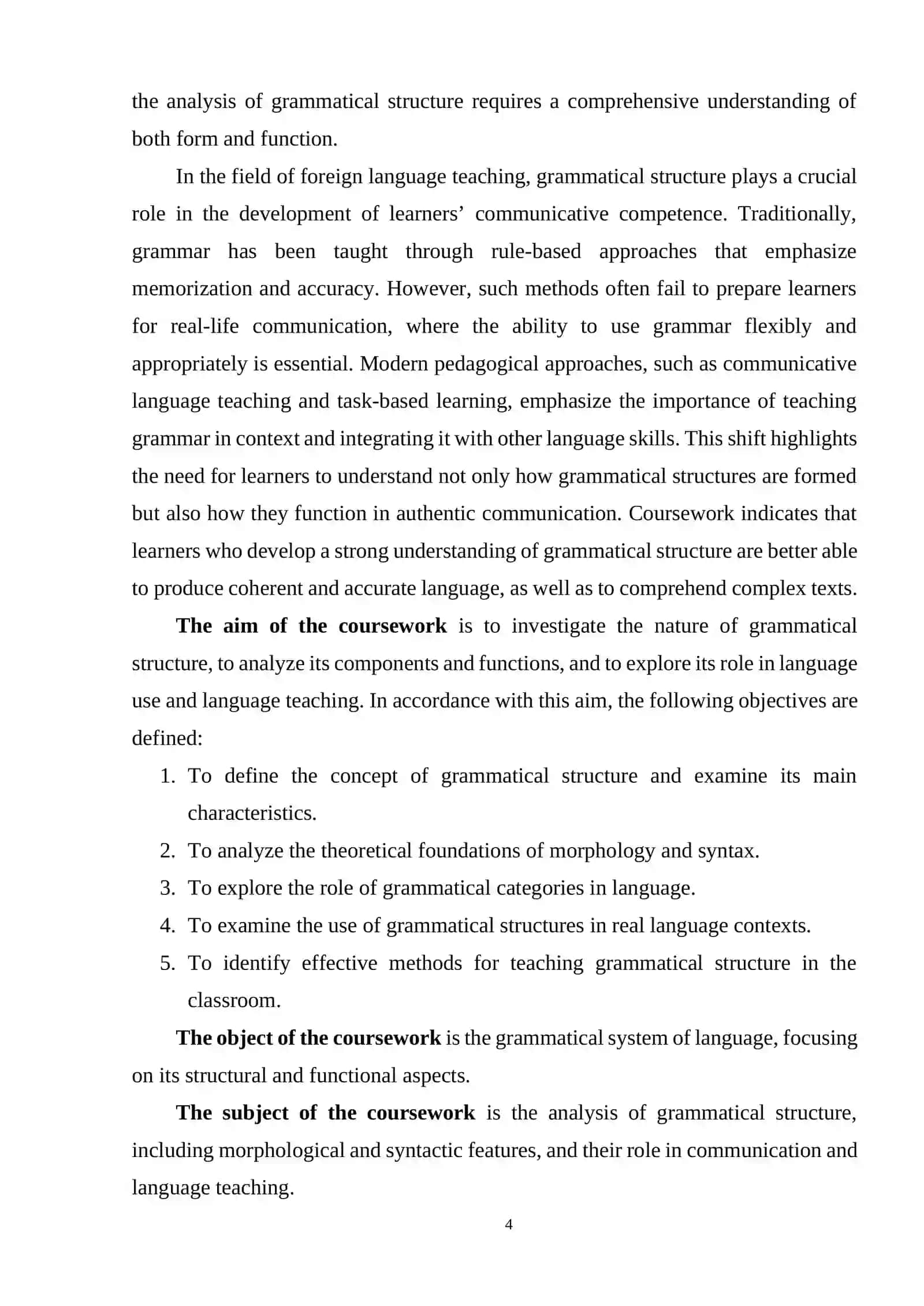 Grammatical Structure of a language 3