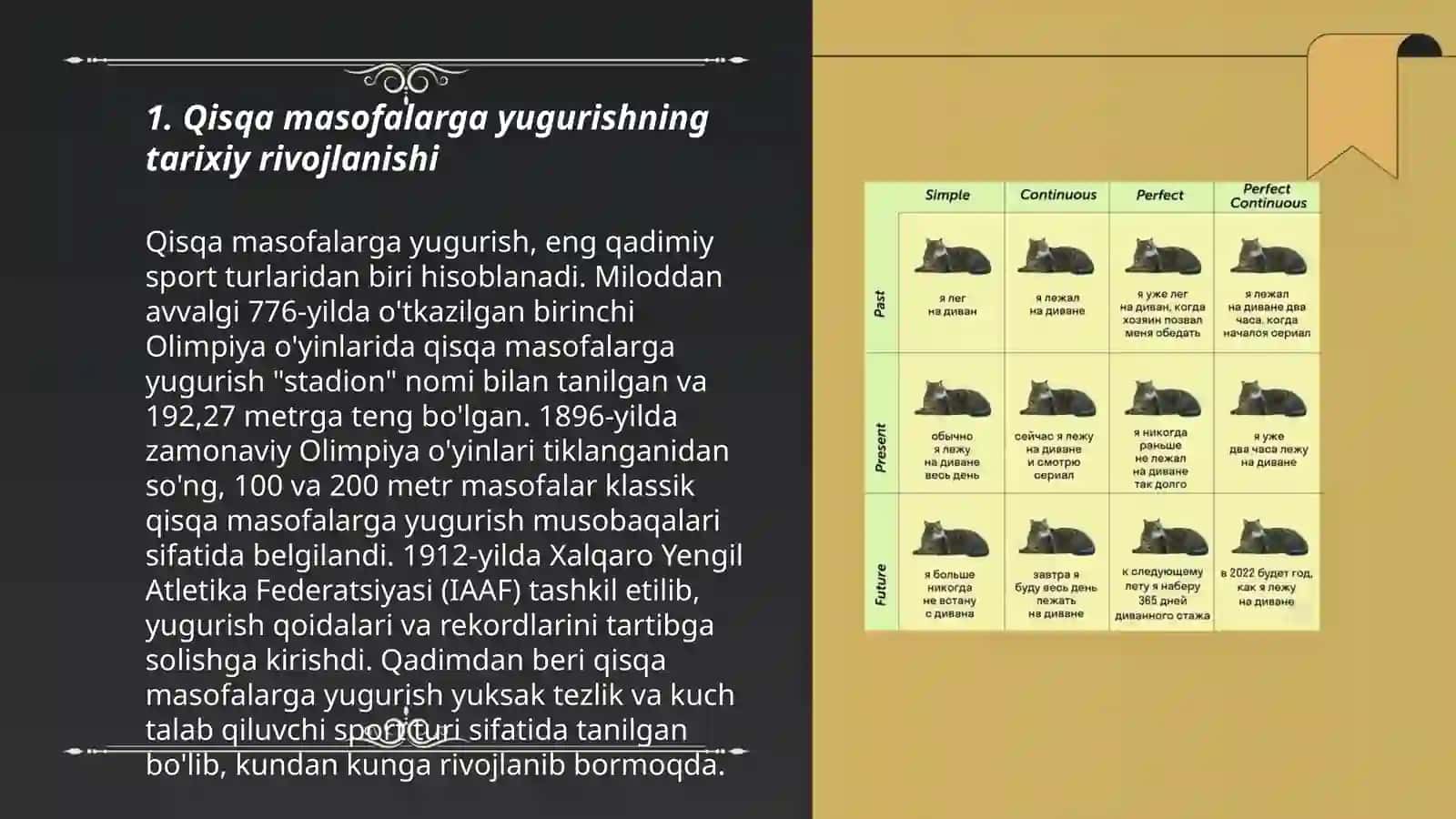 Qisqa masofalarga yugurish texnikasi bilan tanishtirish va mavzuga oid ko'nikmalarni shakllantirish 3