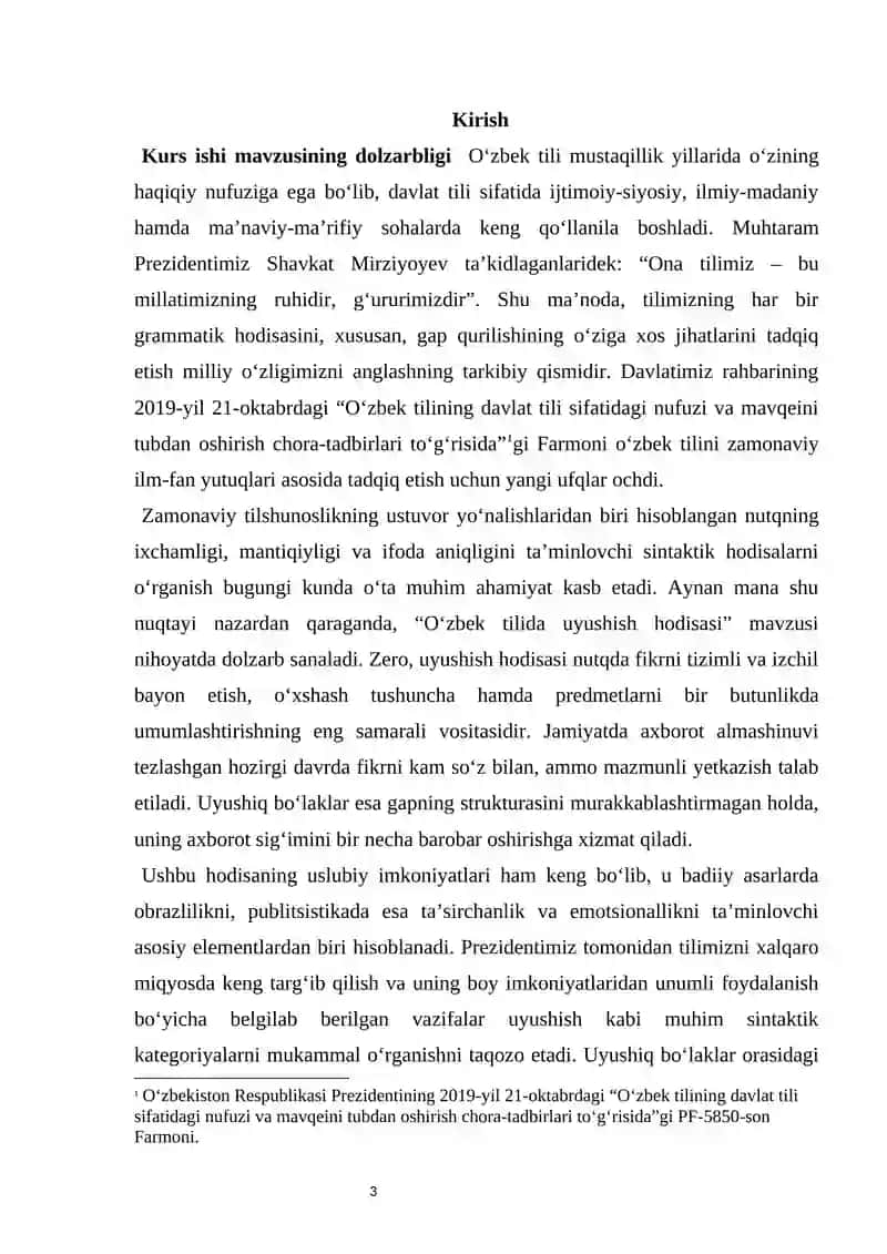 Oʻzbek tilida uyushish hodisasi 3
