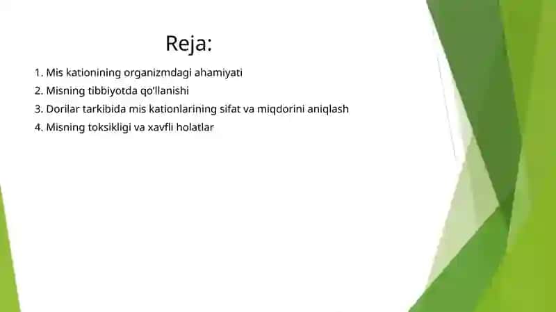 Miskationning organizmdagi ahamiyati 3