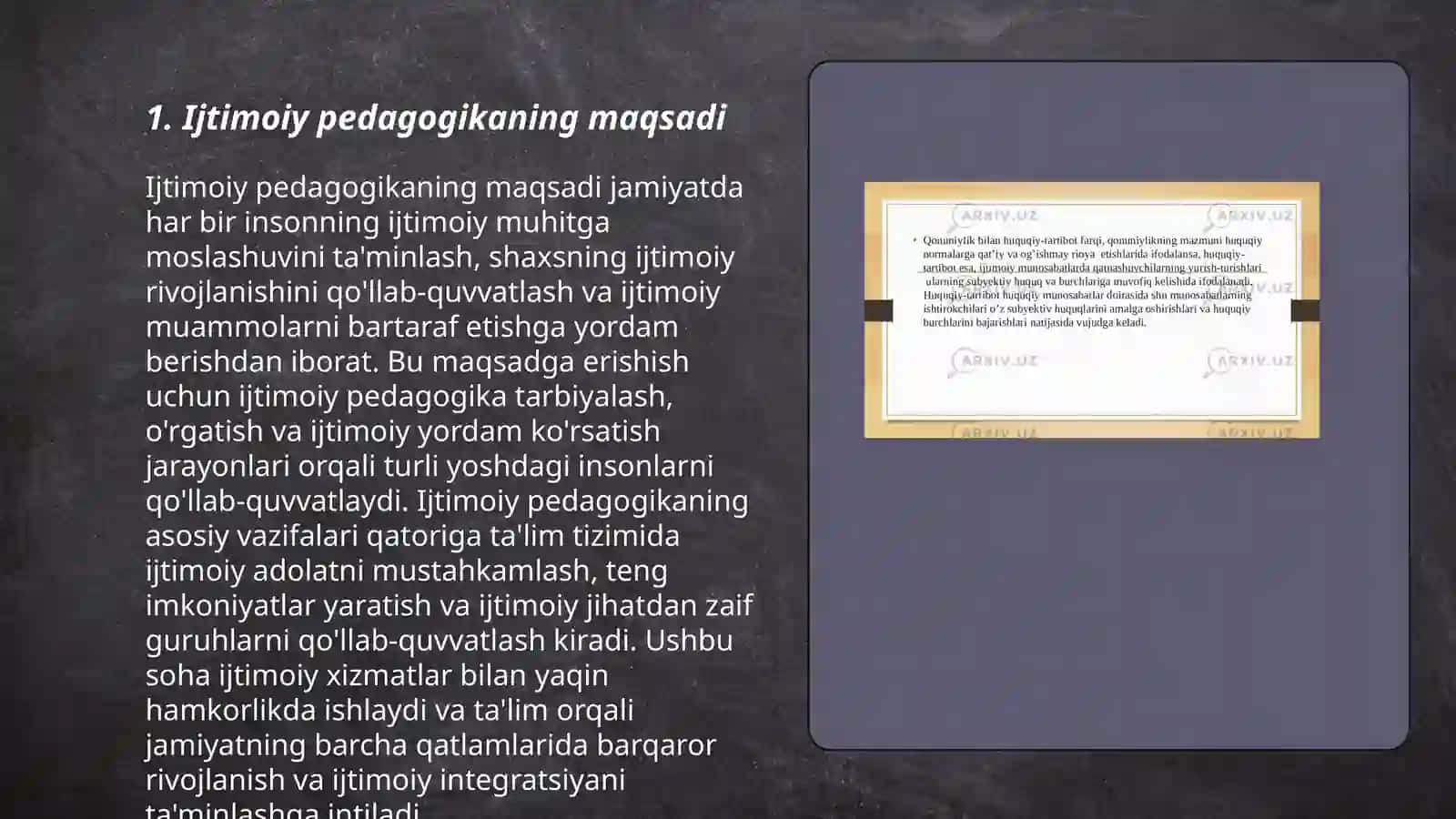 Ijtimoiy pedogogikaning predmeti.Ijtimoiy pedagogika kategoriyalari va prinsiplari 3