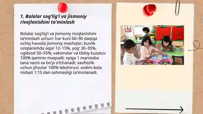 Bolalar sogʻligʻi va jismoniy rivojlanishini taʼminlash 3