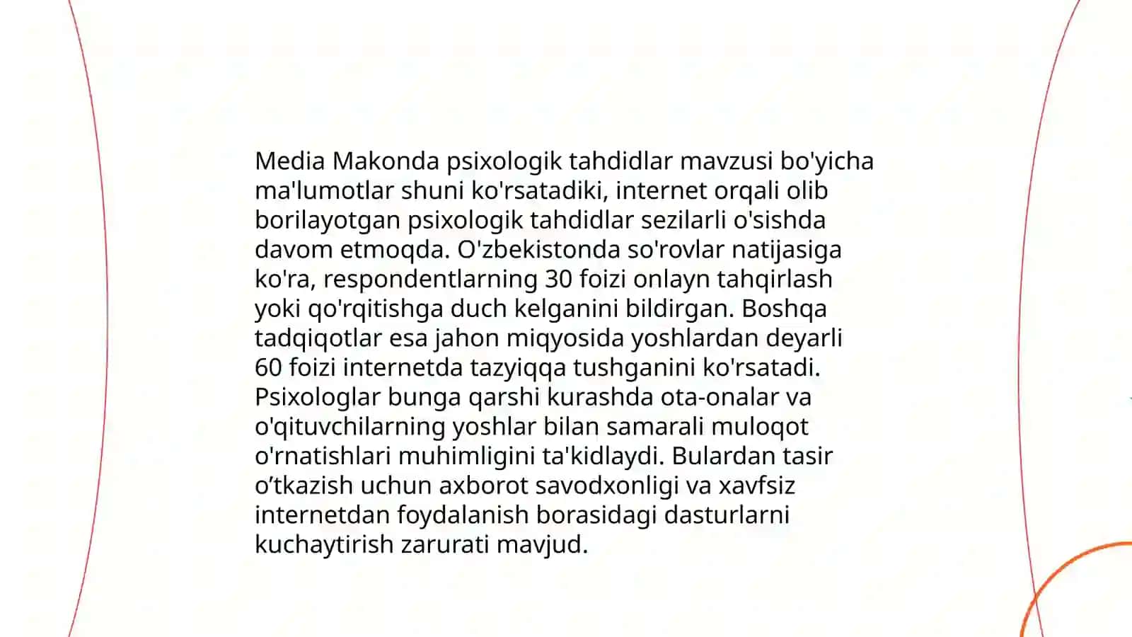 Media makonda psixologik, diniy va madaniy taxdidlar 3