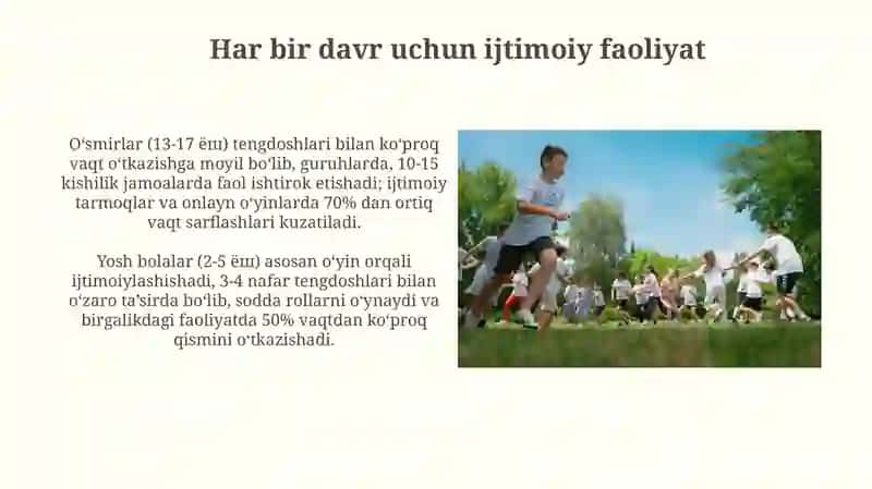 Turli yosh davirlarda yetakchi faoliyat turlari 3