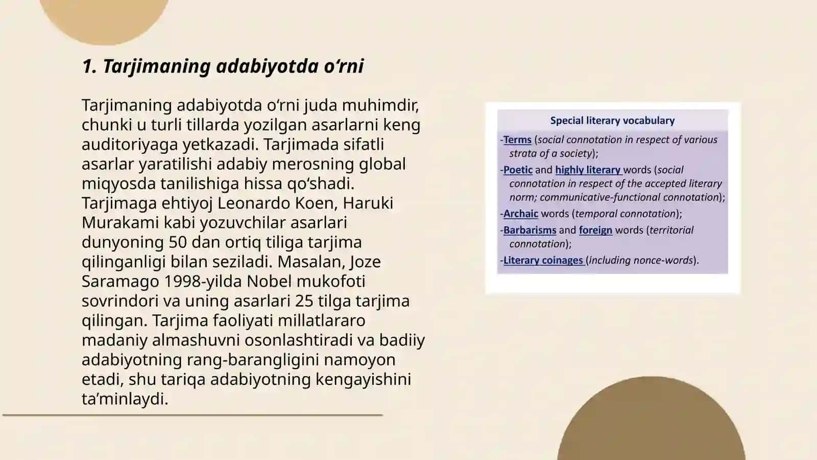 Tarjima va bugungi adabiy jarayon 3