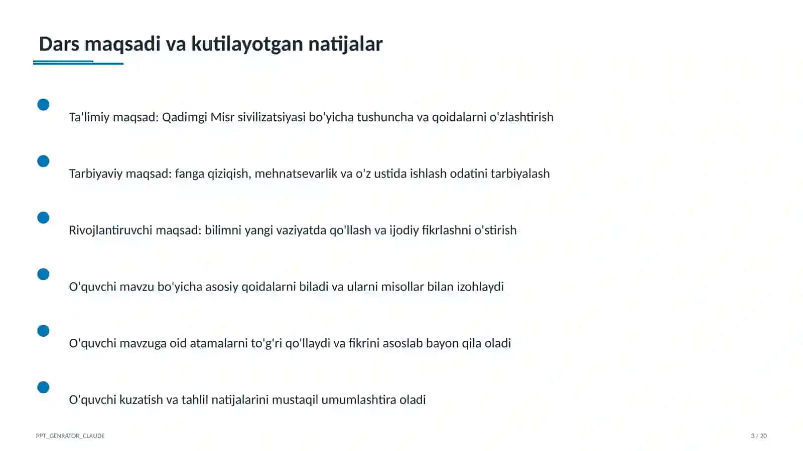 Qadimgi Misr sivilizatsiyasi (6-sinf) 3