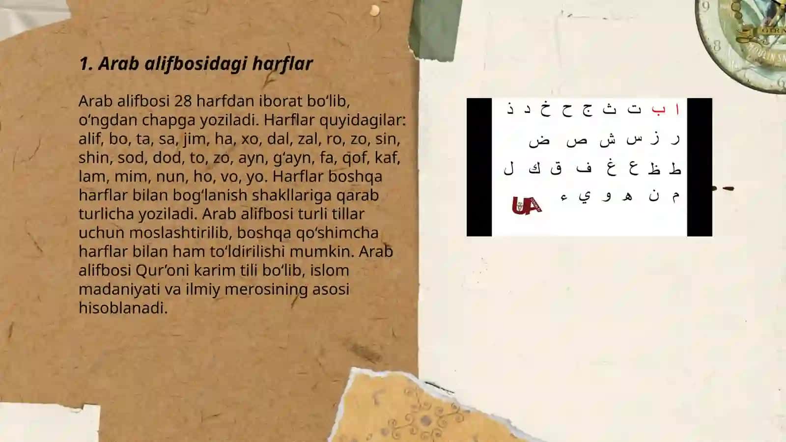 Arab alifbosidagi harflar 3