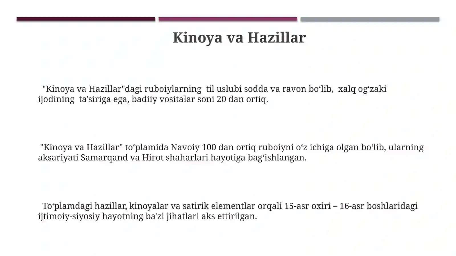 Kinoya va Hazillar 3
