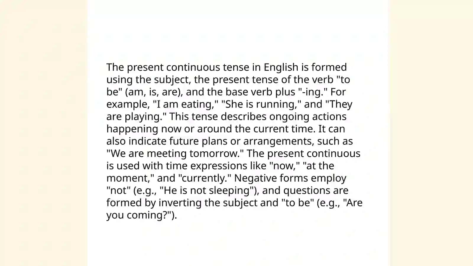 Present continious 3