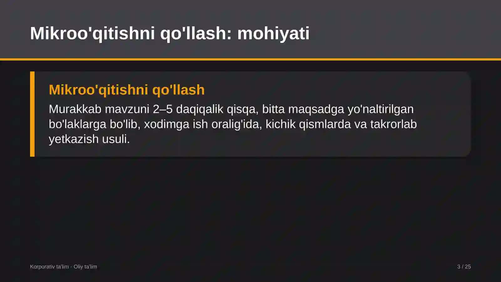 Energiya auditi tashkilotlarida mikroo'qitish usulini qo'llash 3