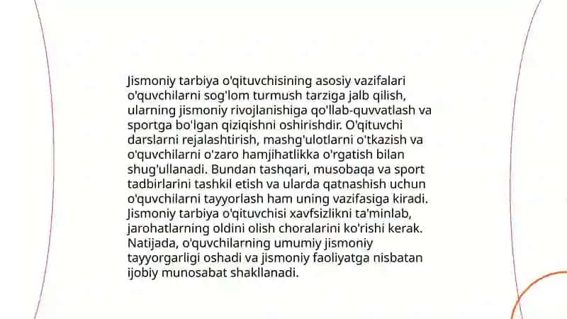 Jismoniy tarbiya 'qtuvchisining vazifalari va uslublari 3