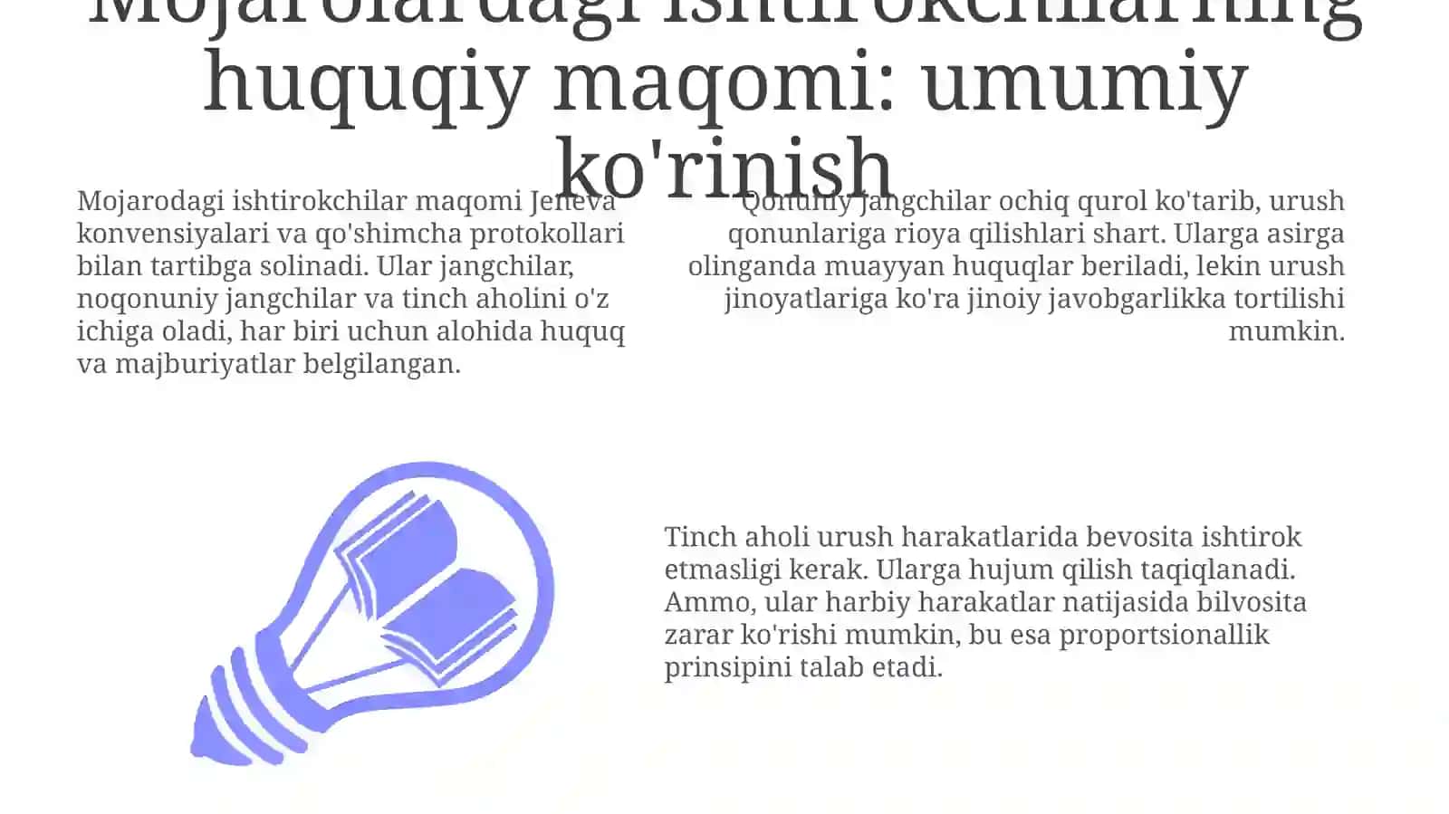 Jangovor harakatlar ishtirokchilarning huquqiy statusi 3