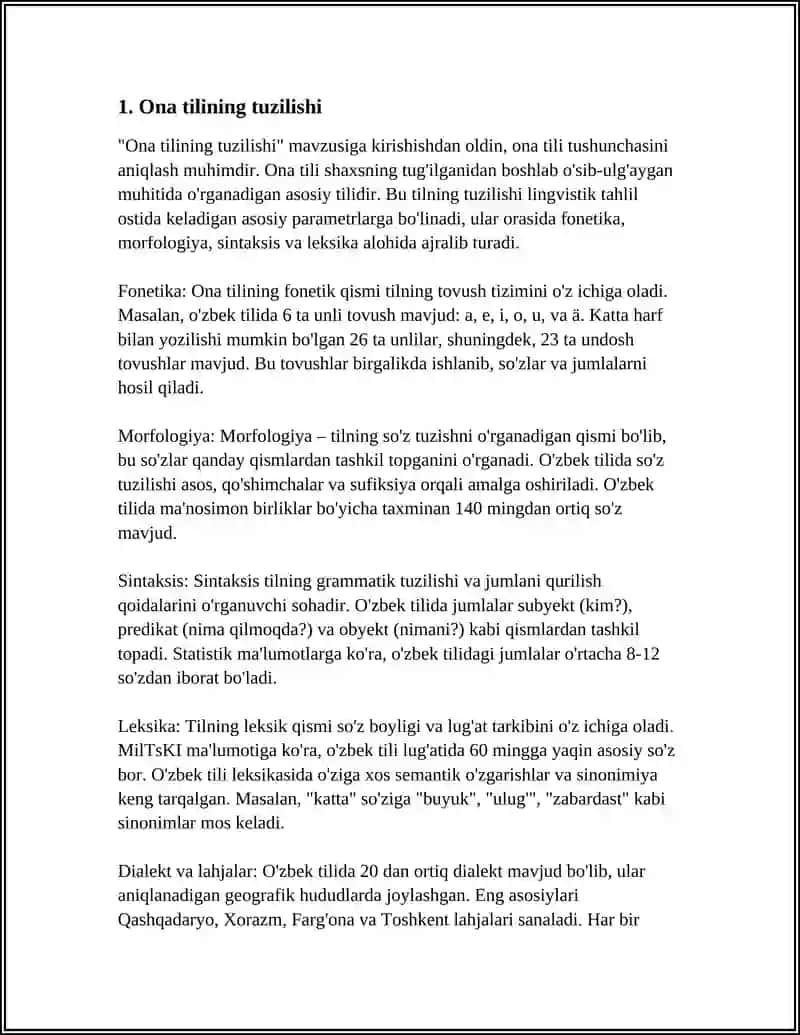 Ona Tilidan Darslik va O'quv Qo'llanmalarining Boblari va Mavzularini O'rganish 3