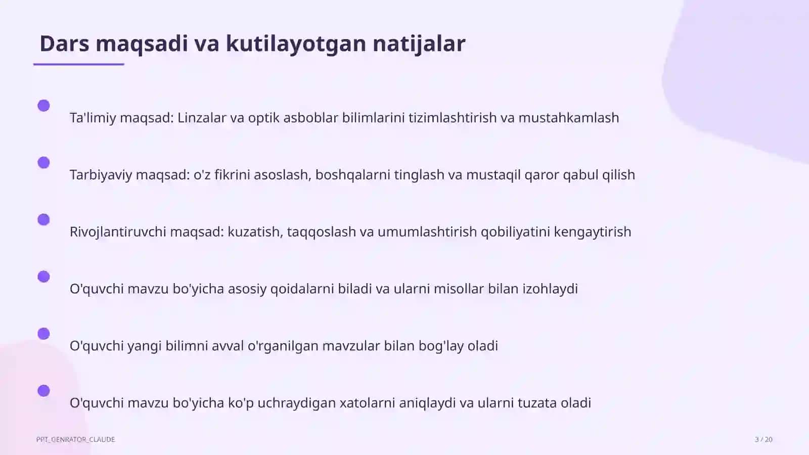 Linzalar va optik asboblar (11-sinf) 3
