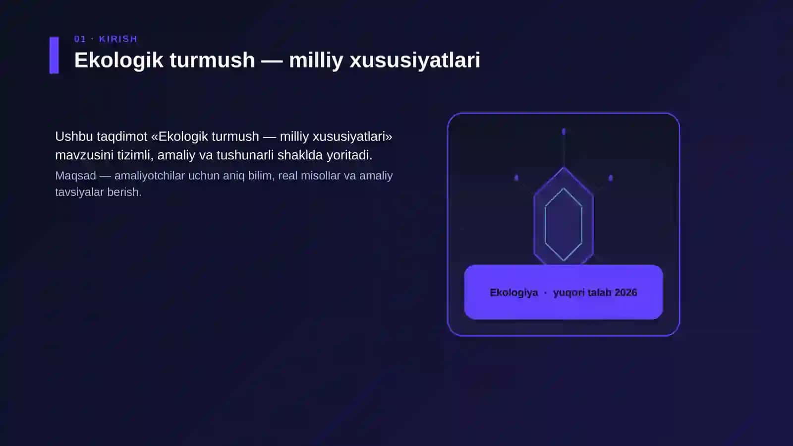 Ekologik turmush — milliy xususiyatlari 3