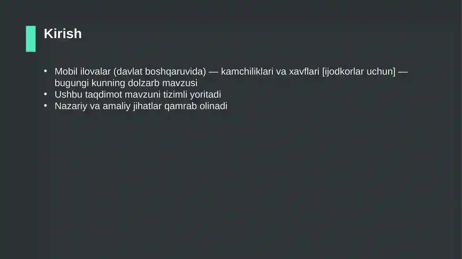 Mobil ilovalar (davlat boshqaruvida) — kamchiliklari va xavflari [ijodkorlar uchun] 3