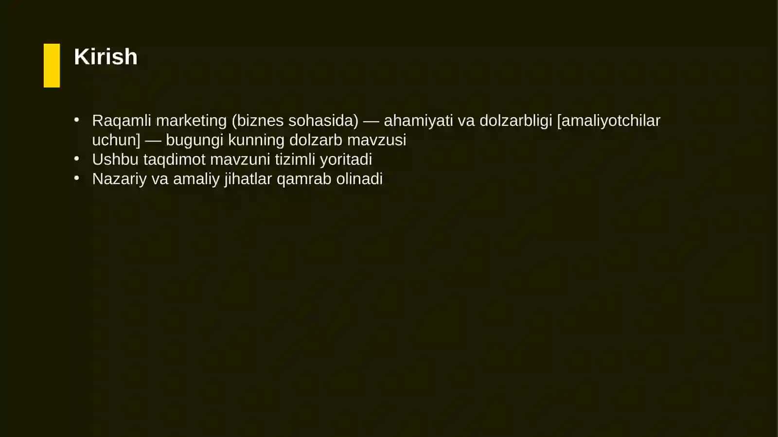 Raqamli marketing (biznes sohasida) — ahamiyati va dolzarbligi [amaliyotchilar uchun] 3