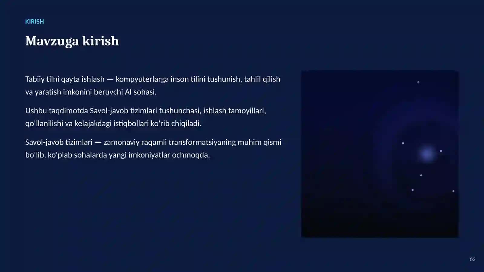 Tabiiy tilni qayta ishlash 3