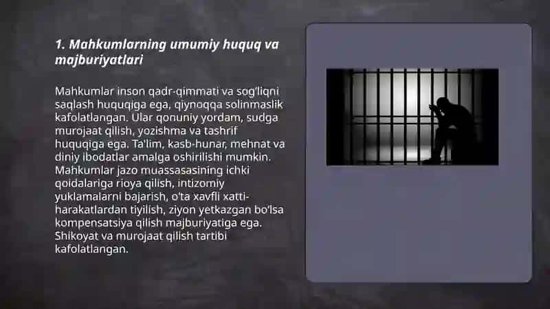 Mahkumlarning huquqiy holati 3