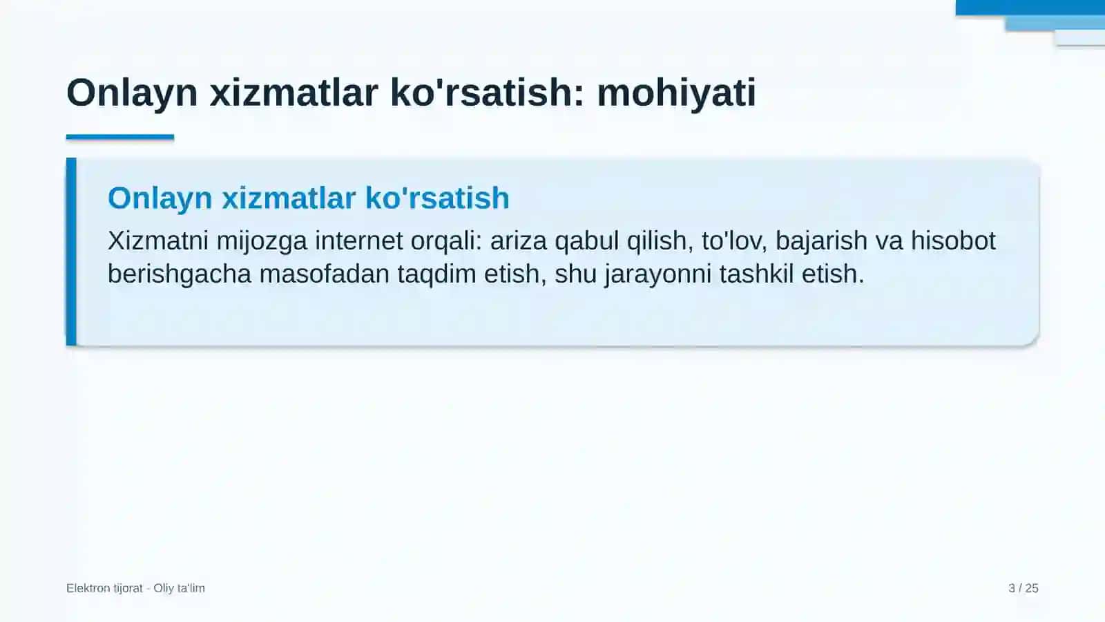 Yo'l qurilishida onlayn xizmatlar ko'rsatish 3