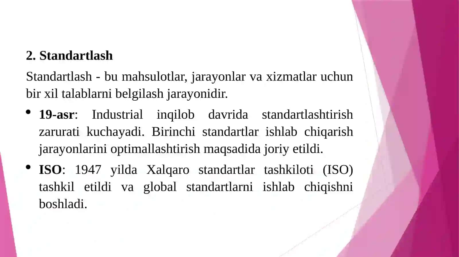 Metrologiya, standartlash va sertifikatsiya fanining rivojlantirish tarixi 3