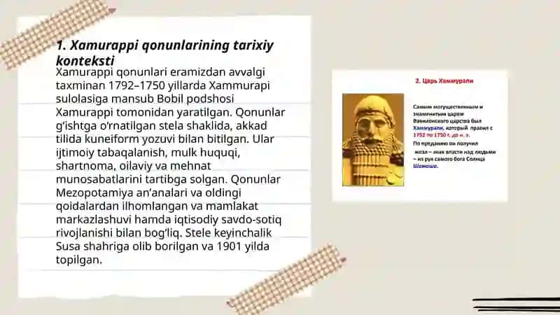 Xamurappi qonunlari 3