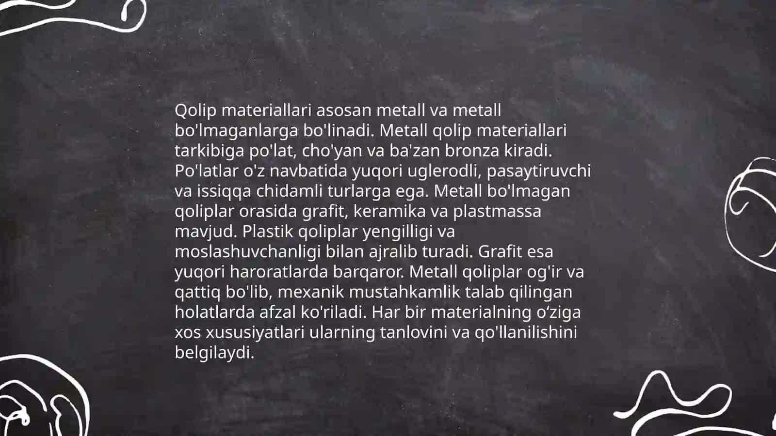 Qolip materiallar 3