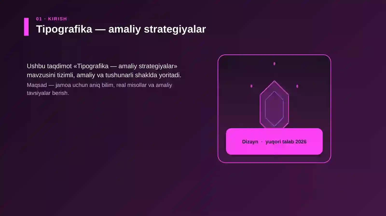 Tipografika — amaliy strategiyalar 3