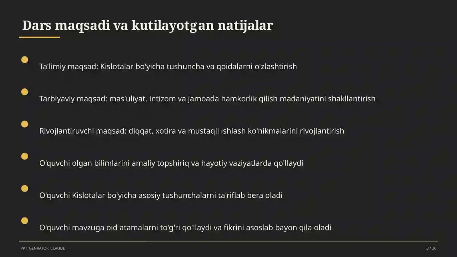 Kislotalar (8-sinf) 3