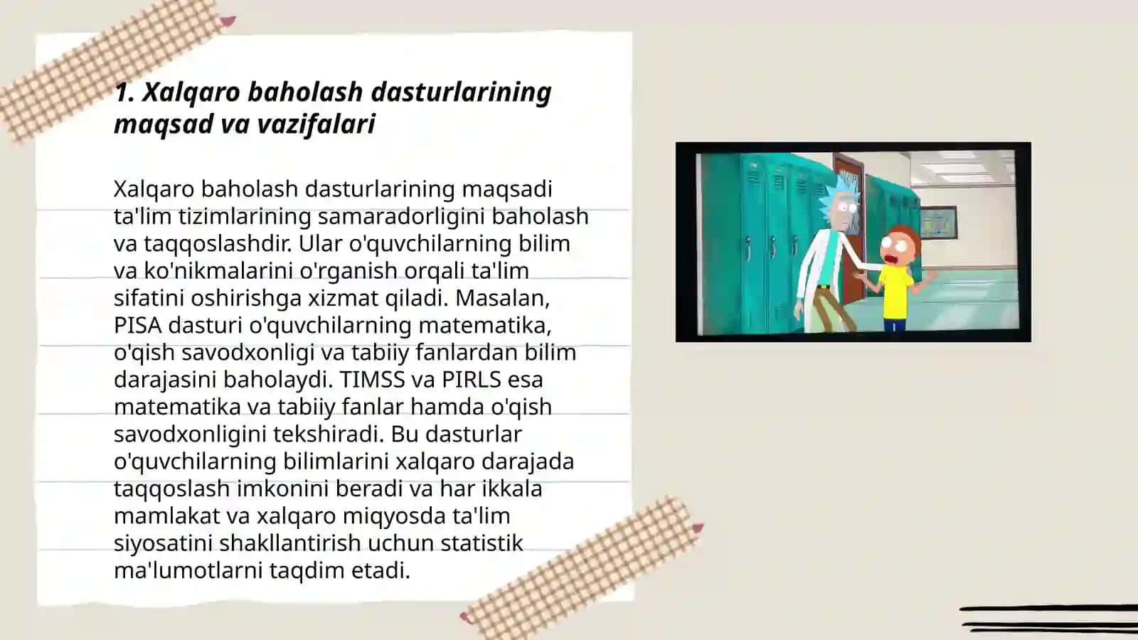Xalqaro baholash dasturlarini oʻzida mujassamlashtirgan innovatsion metodlari asosida dars ishlanmani ishlab chiqish va amaliyotga tatbiq etish 3