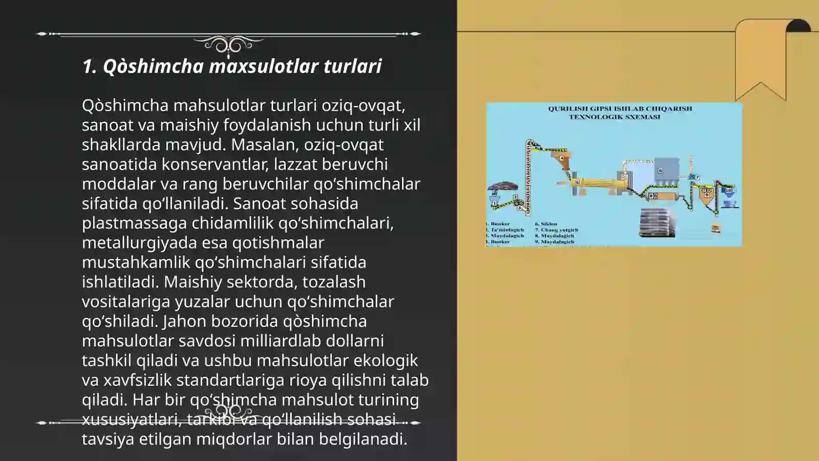 Qòshimcha maxsulotlarning ishlab chiqarish hisobi 3