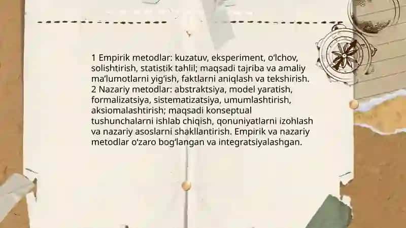 Ilmiy tadqiqot metodi va ularning guruhlanishi 3