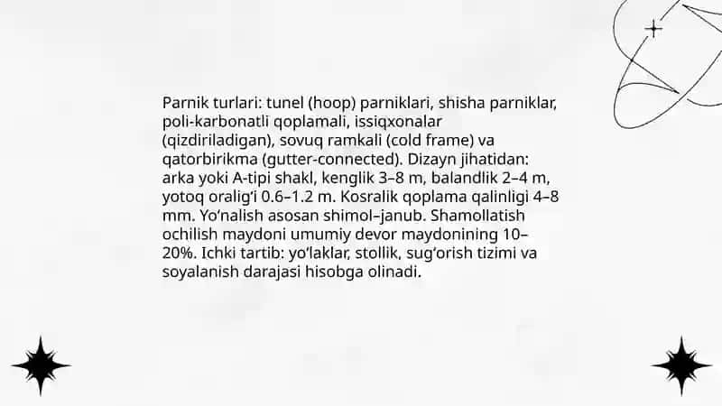 Parniklar tavsifi 3
