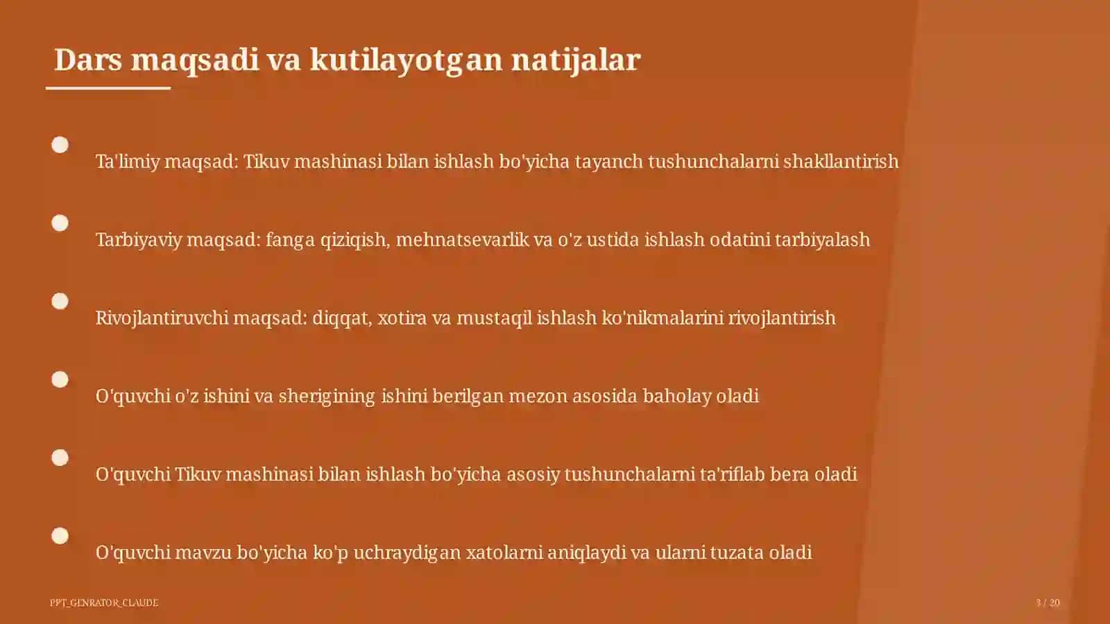 Tikuv mashinasi bilan ishlash (6-sinf) 3