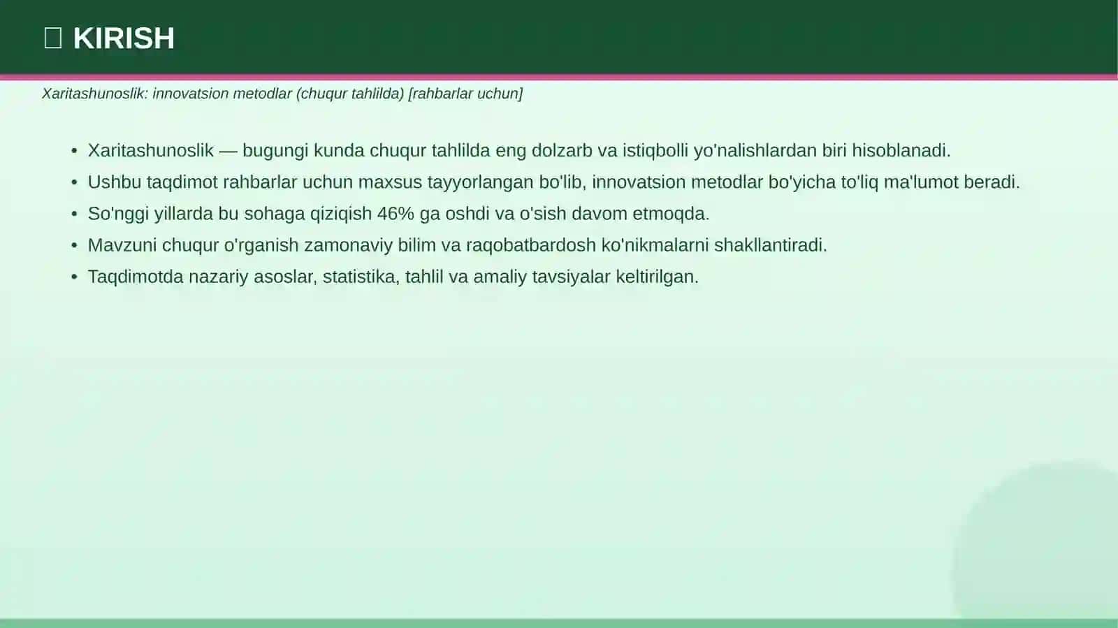 Xaritashunoslik: innovatsion metodlar (chuqur tahlilda) [rahbarlar uchun] 3