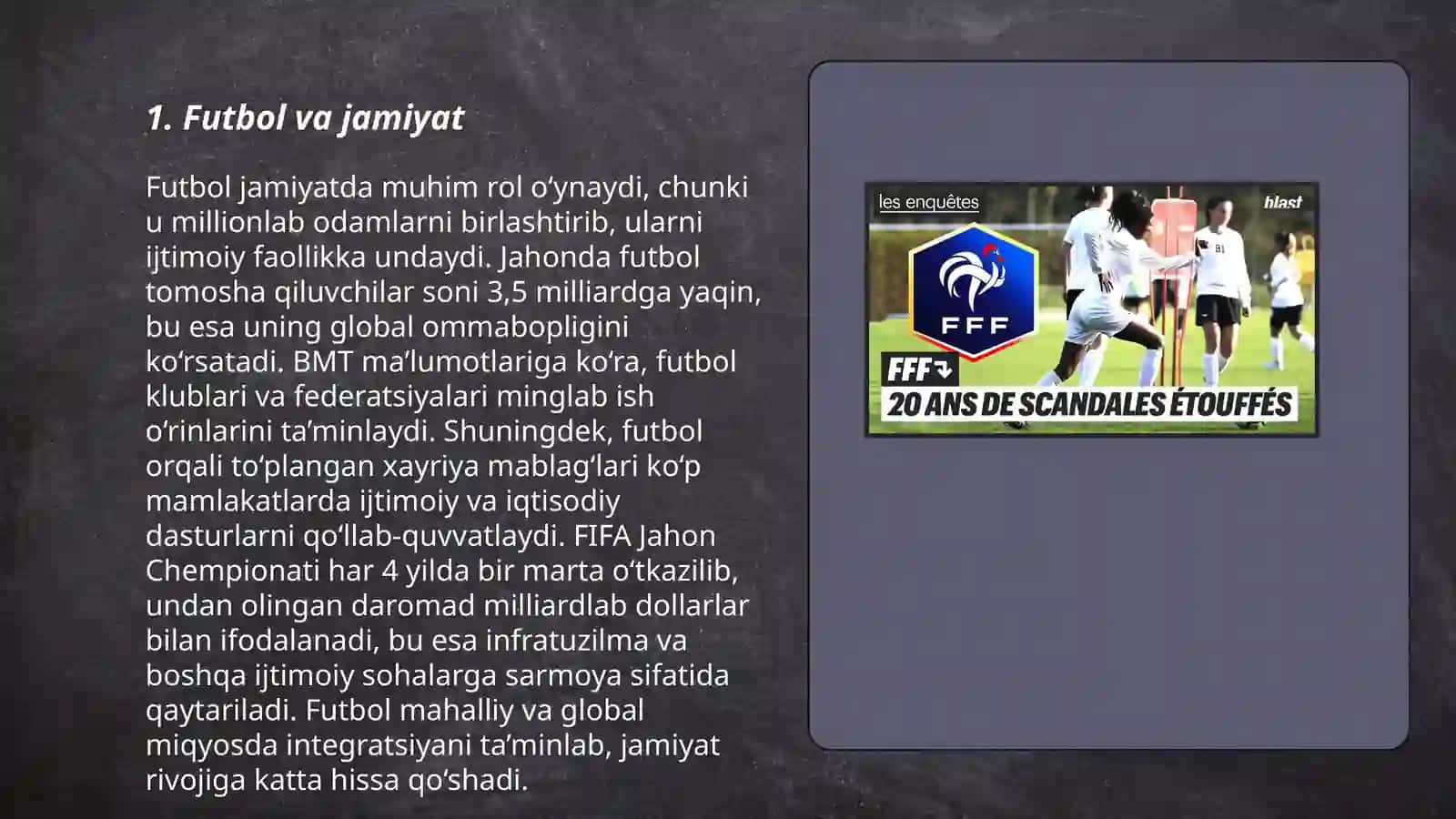 Futbol va jamiyat 3