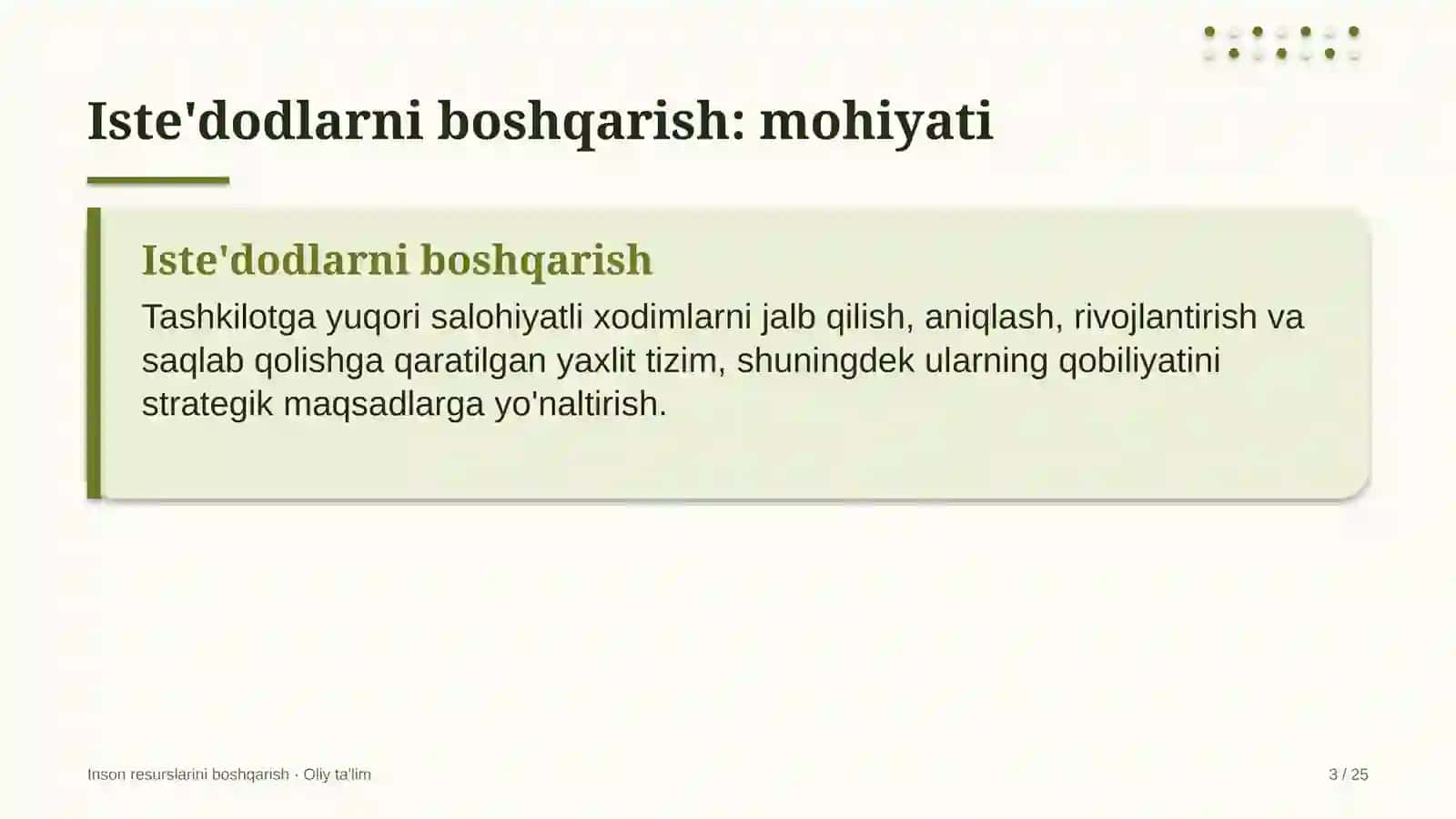 Lalmikor dehqonchilikda iste'dodlarni boshqarish 3