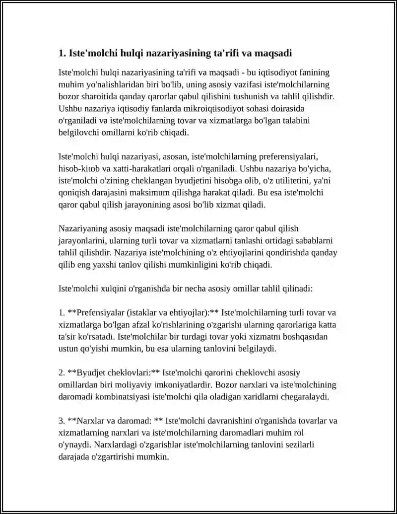 ISTE'MOLCHI HULQI NAZARIYASINING ASOSIY HOLATI 3