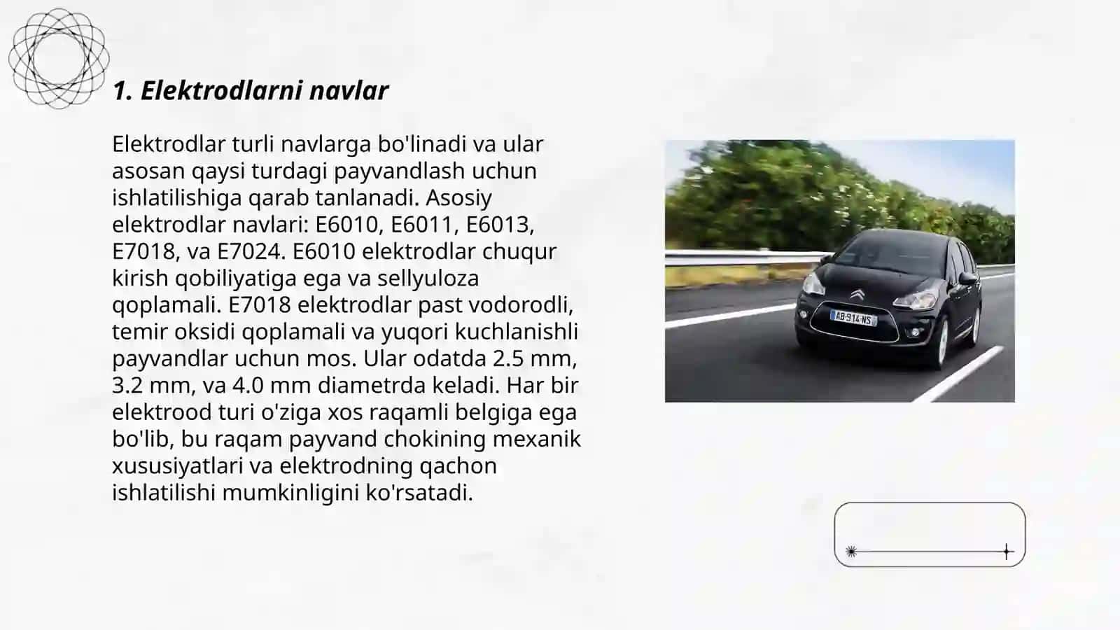 Elektrodlarni navlar 3