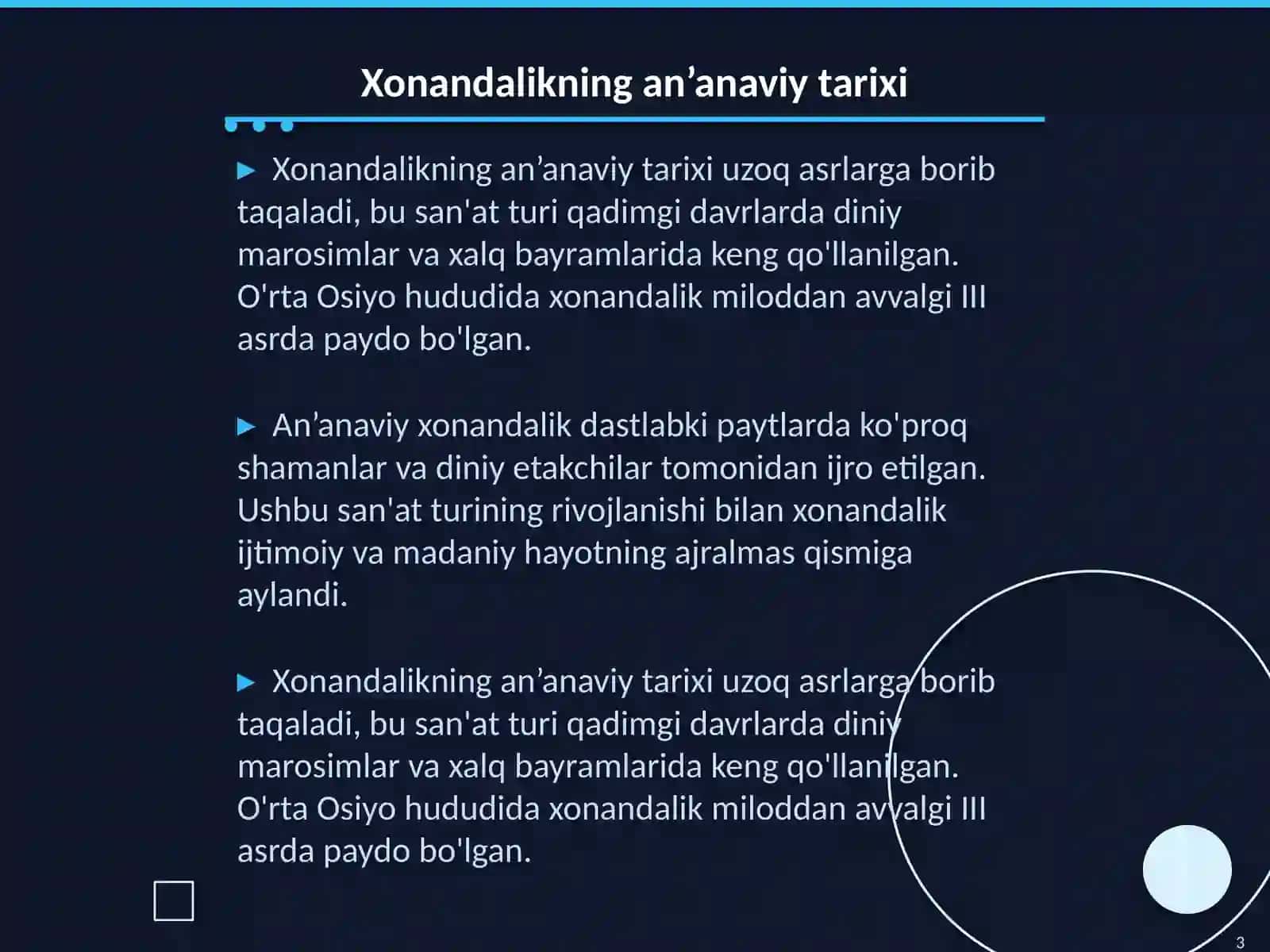 An’anaviylik xonandalikdan 3