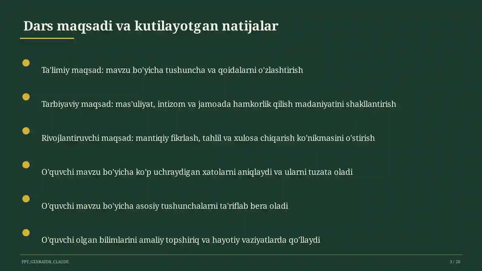 Countable and uncountable nouns (5-sinf) 3