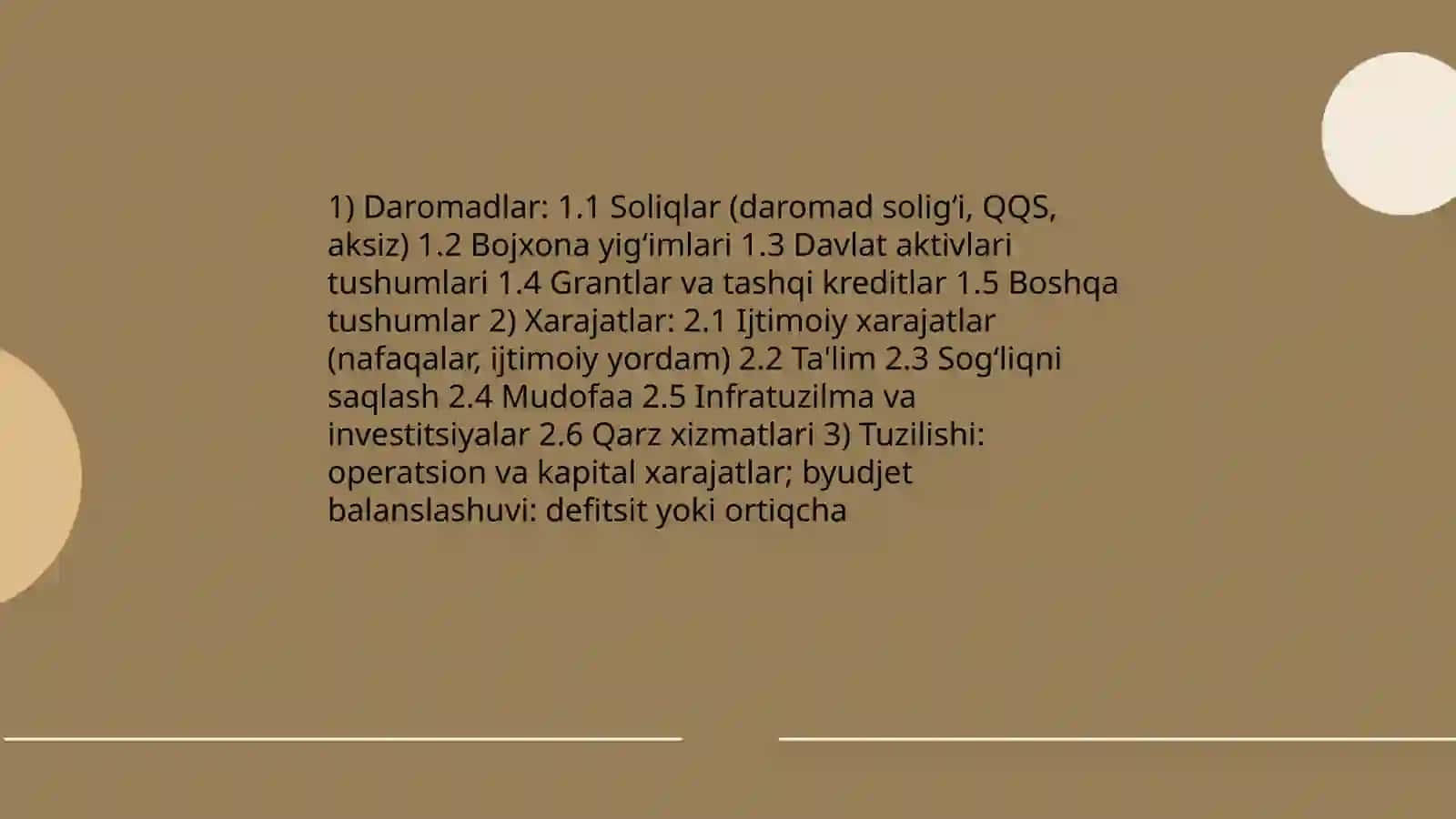 Davlat byudjeti tarkibi va uning takomillashtirish yo'llari 3