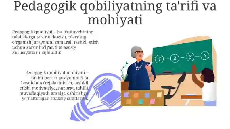 Pedagogik qobiliyatning ta'rifi va mohiyati 3